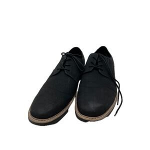 Perry Ellis Charcoal Gray Brushed Suede Oxfords 11M